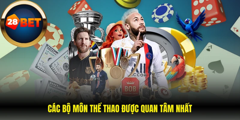 Các bộ môn thể thao được quan tâm nhất