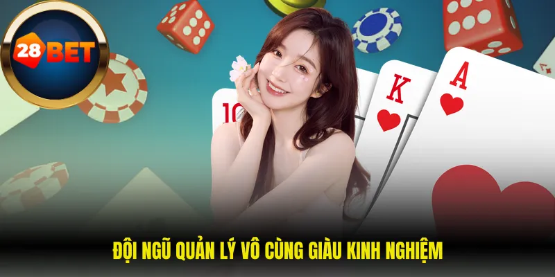 Giới thiệu 28Bet 3 Đội ngũ quản lý vô cùng giàu kinh nghiệm
