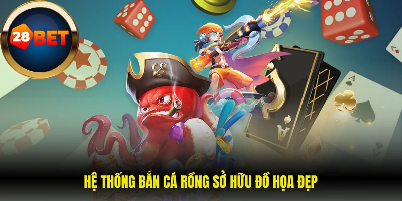 Hệ thống bắn cá rồng sở hữu đồ họa đẹp