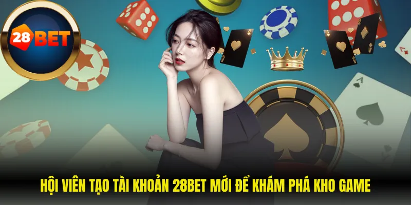 Hội viên tạo tài khoản 28BET mới để khám phá kho game